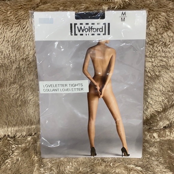 🔥Wolford “Loveletter” tights size medium in black - Picture 3 of 8